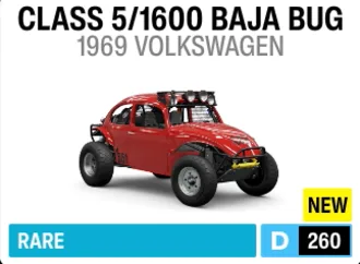 1969 Volkswagen Class 5/1600 Baja Bug