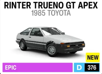 1985 Toyota Sprinter Trueno GT Apex Forza Edition