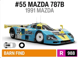 1991 Mazda #55 787B