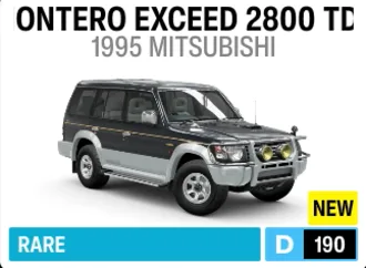 1995 Mitsubishi Montero Exceed 2800 TD