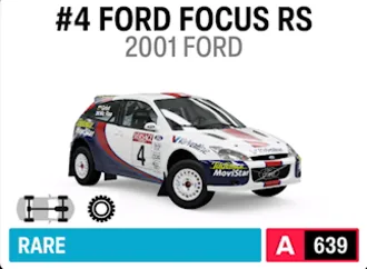 2001 Ford #4 Ford Focus RS