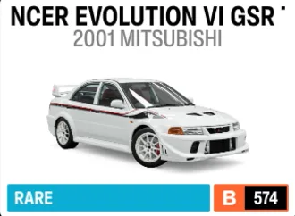 2001 Mitsubishi Lancer Evolution VI GSR TM Edition
