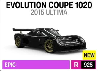 2015 Ultima Evolution Coupe