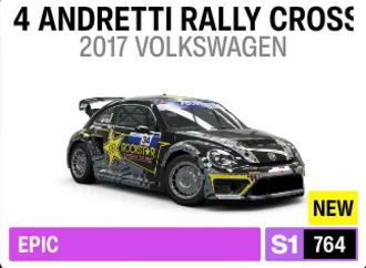 2017 Volkswagen #34 Andretti Rallycross Beetle