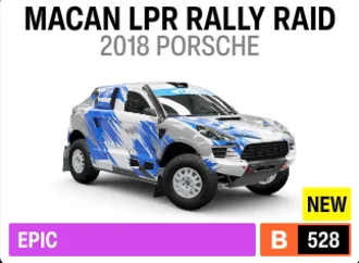 2018 Porsche Macan LPR Rally Raid
