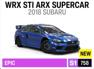 2018 Subaru WRX STI ARX Supercar