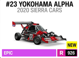 2020 SIERRA Cars #23 Yokohama Alpha