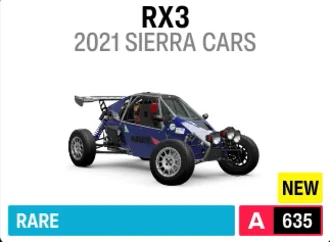 2021 SIERRA Cars #00 RX3