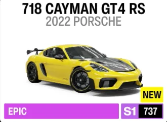 2022 Porsche 718 Cayman GT4 RS